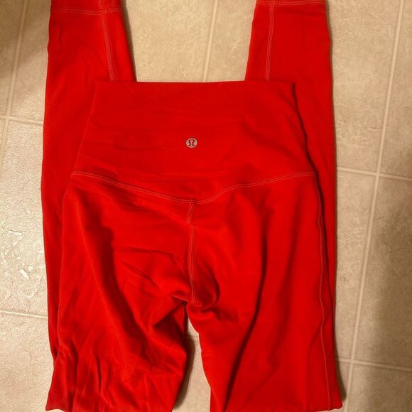 Lululemon Carnation Red Align Leggings Size 2 - Picture 5 of 5